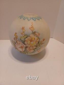 Vintage Gone With The Wind Round Globe Ball Oil/Banquet Lamp Shade