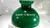 Vintage Green Glass Student Lamp Shade