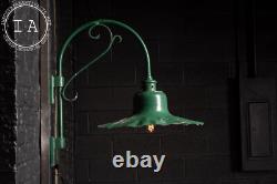 Vintage Green Petticoat Shade Lamp