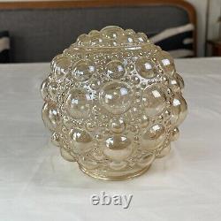 Vintage HELENA TYNELL Style Bubble Glass Iridescent Light Globe Shade 3 Fit