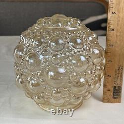 Vintage HELENA TYNELL Style Bubble Glass Iridescent Light Globe Shade 3 Fit