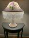 Vintage Hand Painted 16 Lamp Shade With Violets And 5 Glass Fringe