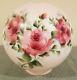 Vintage Hand Painted Flowers Gwtw Gone With The Wind Glass Globe Lamp Shade 9