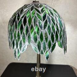 Vintage Hand made Tiffany Style Stained Glass Lamp Shade 16x12
