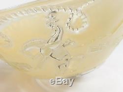 Vintage Heavy Glass Rodeo Cowboy Ceiling Lamp Shade Western Home Decor