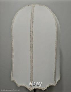 Vintage Hollywood Regency Bell Lamp Shades Neutral Collor French Braid Silk 20L