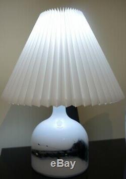 Vintage Holmegaard Symmestrisk Lamp Art 1 glass table lamp & shade Michael Bang