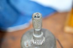 Vintage Holophane Industrial Factory Pendant Light Ribbed Glass Lamp Shade