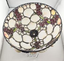 Vintage Hoosin SeaShell Stained Glass Hand Made Shade 10 Inch