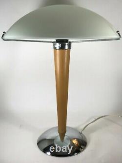 Vintage IKEA Kvintol Postmodern Frosted Glass Mushroom Lamp 15 Shade Deco Style