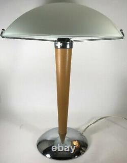 Vintage IKEA Kvintol Postmodern Frosted Glass Mushroom Lamp 15 Shade Deco Style