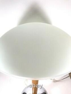 Vintage IKEA Kvintol Postmodern Frosted Glass Mushroom Lamp 15 Shade Deco Style