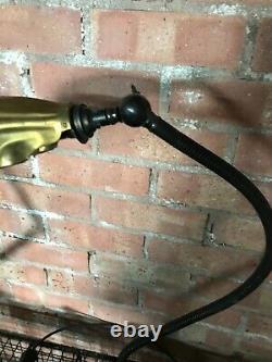 Vintage Industrial Desk Lamp Light Art Deco Brass Shell Shade