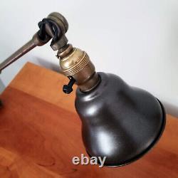 Vintage Industrial Drafting Table Lamp. Articulating Desk Lamp