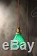 Vintage Industrial Pendant Light with Green Glass Lamp Shade Gaming Billiards