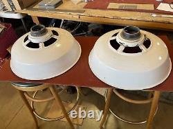 Vintage Industrial White Porcelain Barn Light Lamp Shade