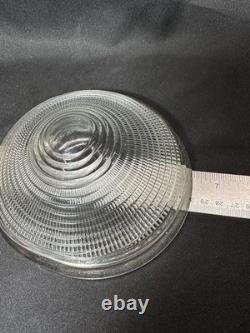 Vintage Insert Refractor Bowl For Holophane 20 wide BEEHIVE Industrial Light