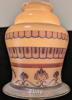 Vintage Iridescent Painted Aurene Art Glass Lamp Shade