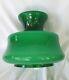 Vintage Italian Green Cased Glass Lamp Shade 6 Fitter Student 9 X 9 1/2 Italy