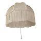 Vintage Ivory Bell Shape Lamp Shade With Fringe 18 X 18 Lined