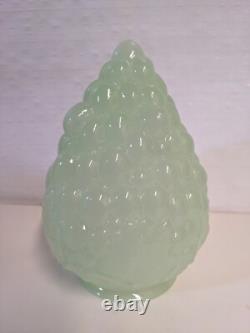 Vintage Jadeite Green Glass Grape Cluster Lamp Shade