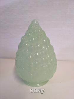 Vintage Jadeite Green Glass Grape Cluster Lamp Shade