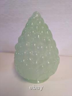 Vintage Jadeite Green Glass Grape Cluster Lamp Shade