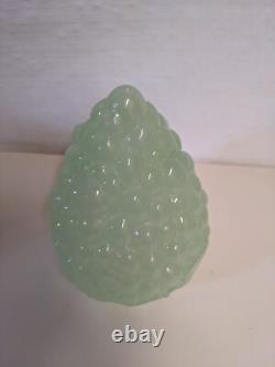 Vintage Jadeite Green Glass Grape Cluster Lamp Shade