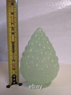 Vintage Jadeite Green Glass Grape Cluster Lamp Shade