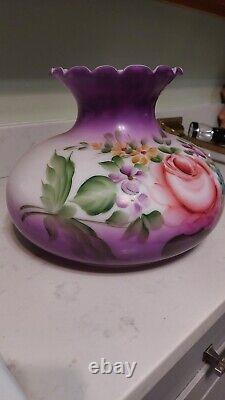 Vintage Jumbo Purple Floral Lamp Shade 10 Fitter
