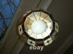 Vintage KODAK Stained Glass Hanging Light Shade