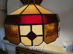 Vintage KODAK Stained Glass Hanging Light Shade