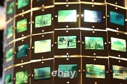 Vintage Kodak Photo Slides Lamp Shade Negatives Mixed Trips Travel Mid Century