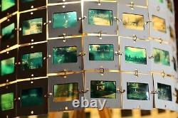 Vintage Kodak Photo Slides Lamp Shade Negatives Mixed Trips Travel Mid Century