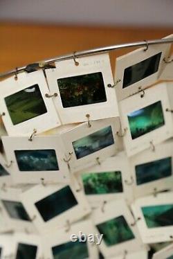 Vintage Kodak Photo Slides Lamp Shade Negatives Mixed Trips Travel Mid Century