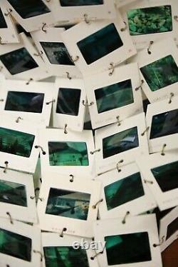 Vintage Kodak Photo Slides Lamp Shade Negatives Mixed Trips Travel Mid Century