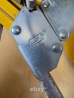 Vintage LUXO Yellow Adjustable Arm Task Lamp Flared Cone Shade MCM