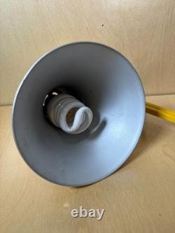 Vintage LUXO Yellow Adjustable Arm Task Lamp Flared Cone Shade MCM
