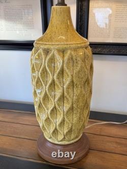 Vintage Lamp McM Mustard Yellow Gold Speckled Textured Shade Sold Separately