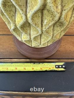 Vintage Lamp McM Mustard Yellow Gold Speckled Textured Shade Sold Separately