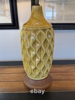 Vintage Lamp McM Mustard Yellow Gold Speckled Textured Shade Sold Separately