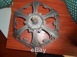 Vintage Lamp Shade Brass & Metal Victorian Table Floor Large 17