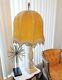 Vintage Lamp Shade Crushed Velvet Mid Century Baroque Art Nouveau Gold Barrel