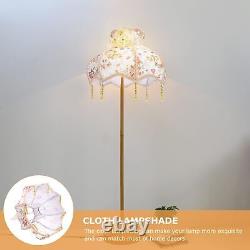 Vintage Lamp Shade Fabric Royal Scallop Bell Shape Lampshade Floral Lamp Shad