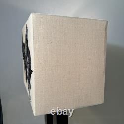 Vintage Lamp Shade With Embroidery Black Dragon