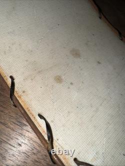 Vintage Lampshade Atomic Shape 2 Tier Fiberglass Mcm Cone Drum 10 Tall 18 Diam