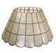 Vintage Large Capiz Shell Lamp Shade, 8.75 High X 15.5 Wide