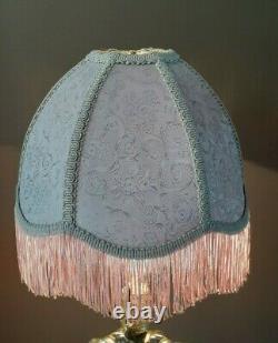 Vintage Lavendar Designer Victorian Fringe Lamp Light Shade