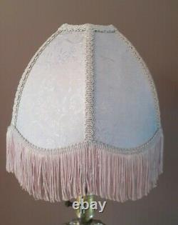 Vintage Lavendar Designer Victorian Fringe Lamp Light Shade