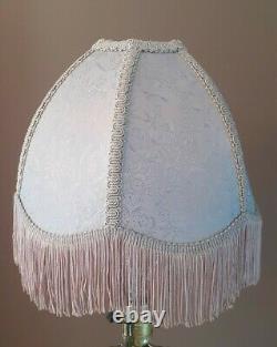 Vintage Lavendar Designer Victorian Fringe Lamp Light Shade